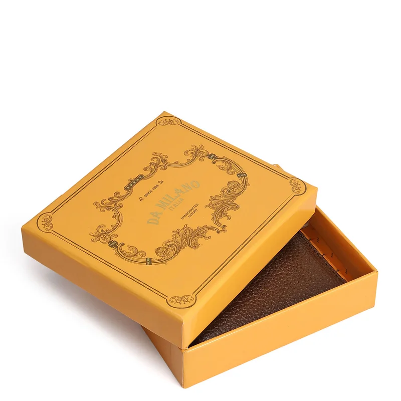 Da Milano Mocha Wax Leather Ladies Wallet - Mocha for Women | Best Price UAE